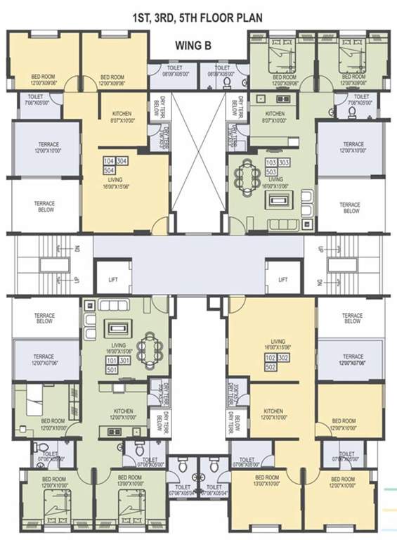 Images for Cluster Plan of Abhilasha Favolosa Wing B