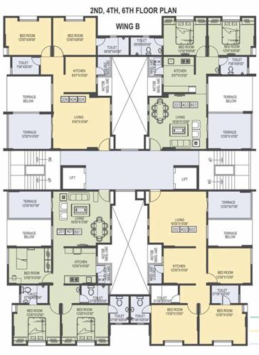 Images for Cluster Plan of Abhilasha Favolosa Wing B