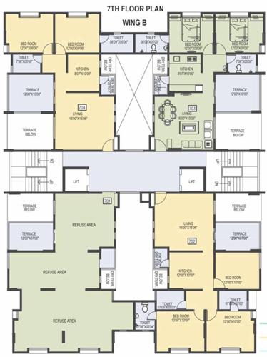 Images for Cluster Plan of Abhilasha Favolosa Wing B