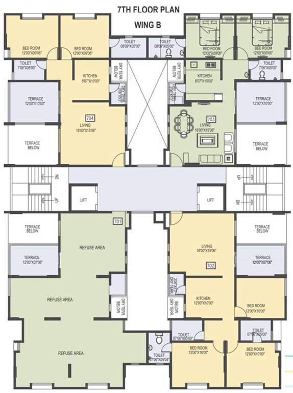 Images for Cluster Plan of Abhilasha Favolosa Wing B