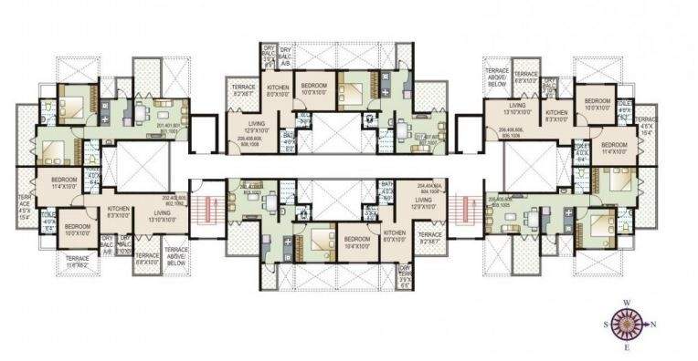  eco park wing b and c Eco Park Wing B Cluster Plan