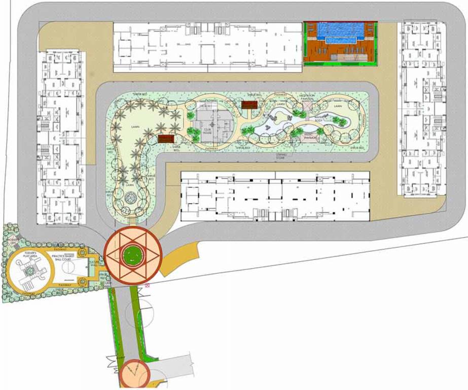 Images for Layout Plan of Dreams Aryan A B Wings
