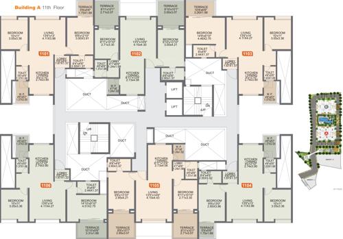 Images for Cluster Plan of Rohan Ishan Wing A 5 To 11 Floor