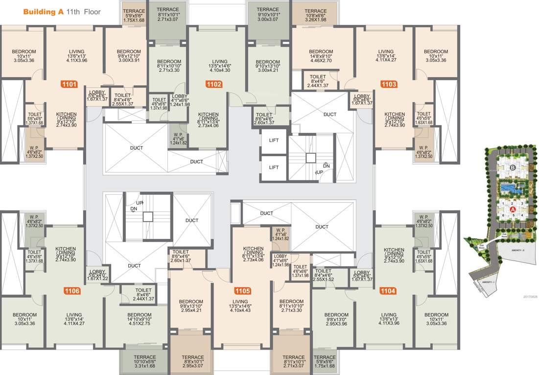 Images for Cluster Plan of Rohan Ishan Wing A 5 To 11 Floor