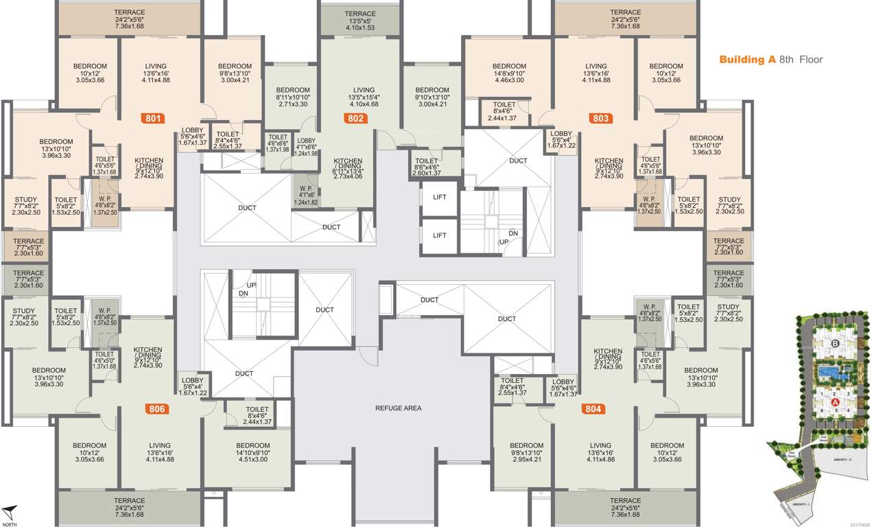 Images for Cluster Plan of Rohan Ishan Wing A 5 To 11 Floor