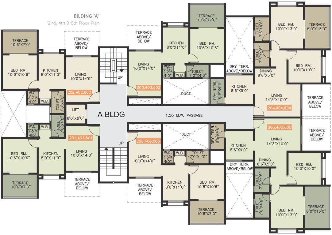 Images for Cluster Plan of Yogesh Basil Park A And B Wing
