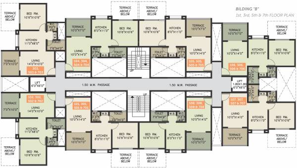 Images for Cluster Plan of Yogesh Basil Park A And B Wing