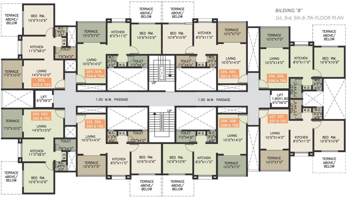Images for Cluster Plan of Yogesh Basil Park A And B Wing
