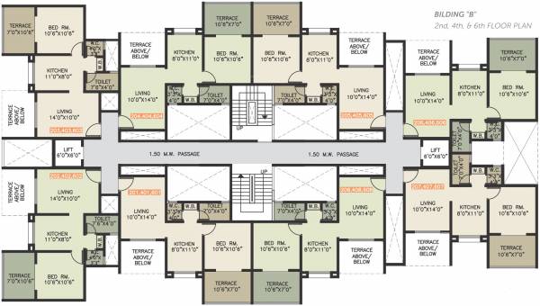 Images for Cluster Plan of Yogesh Basil Park A And B Wing