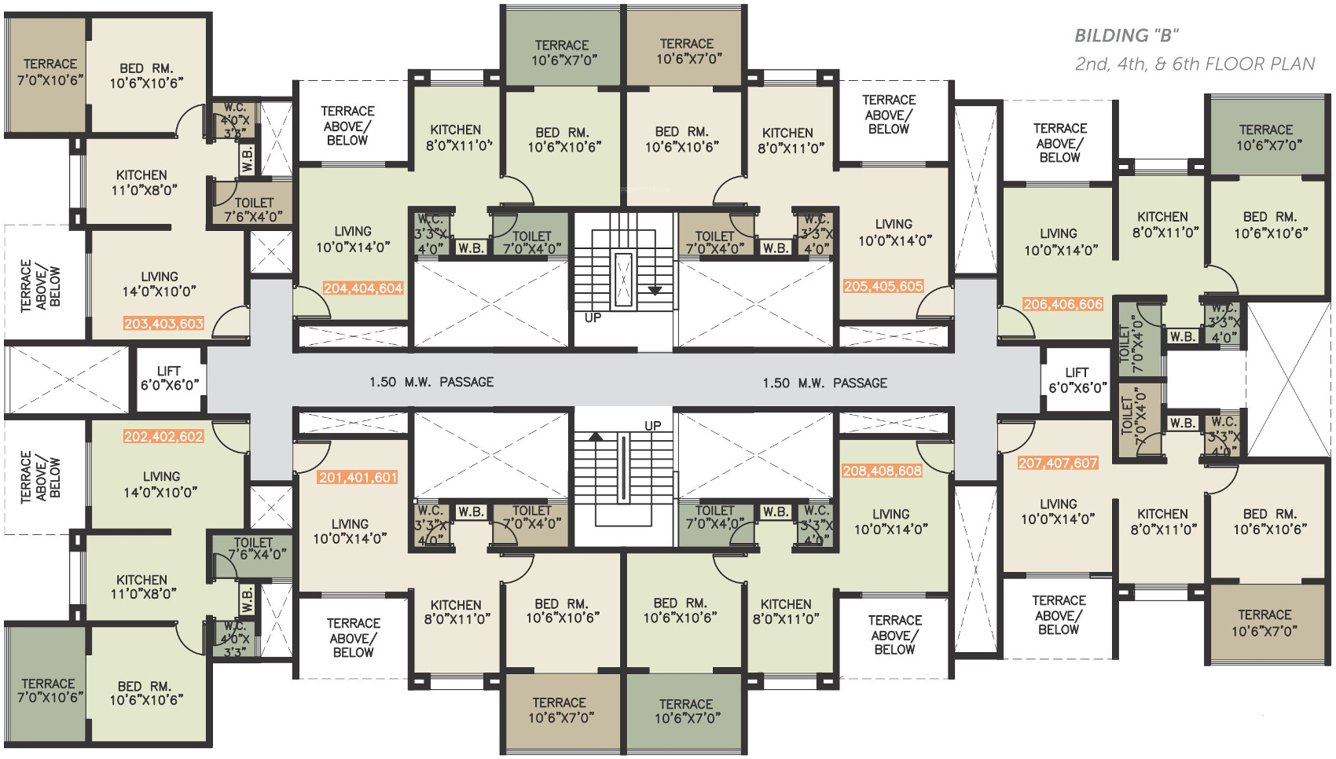 Images for Cluster Plan of Yogesh Basil Park A And B Wing