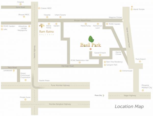 Images for Location Plan of Yogesh Basil Park A And B Wing