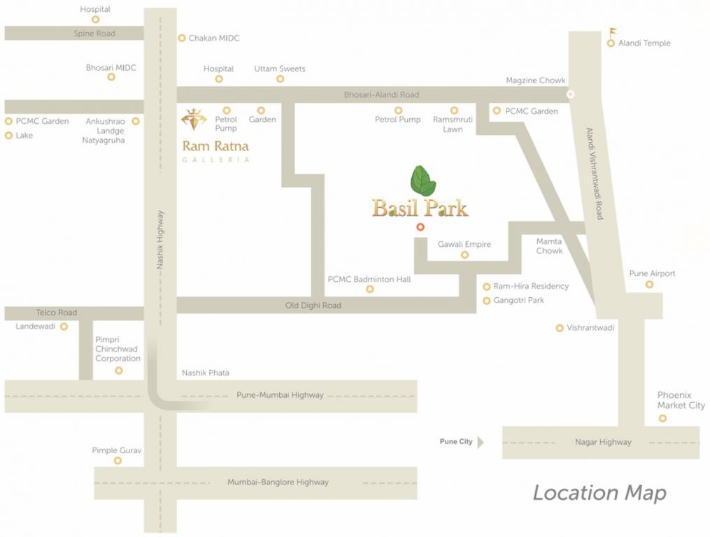 Images for Location Plan of Yogesh Basil Park A And B Wing