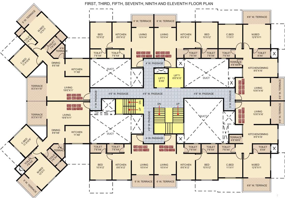 Images for Cluster Plan of Shree Sentosa Pride Wing C