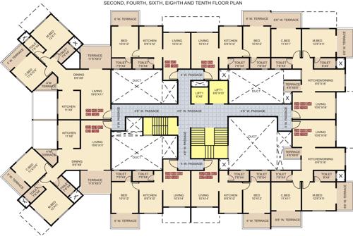 Images for Cluster Plan of Shree Sentosa Pride Wing C