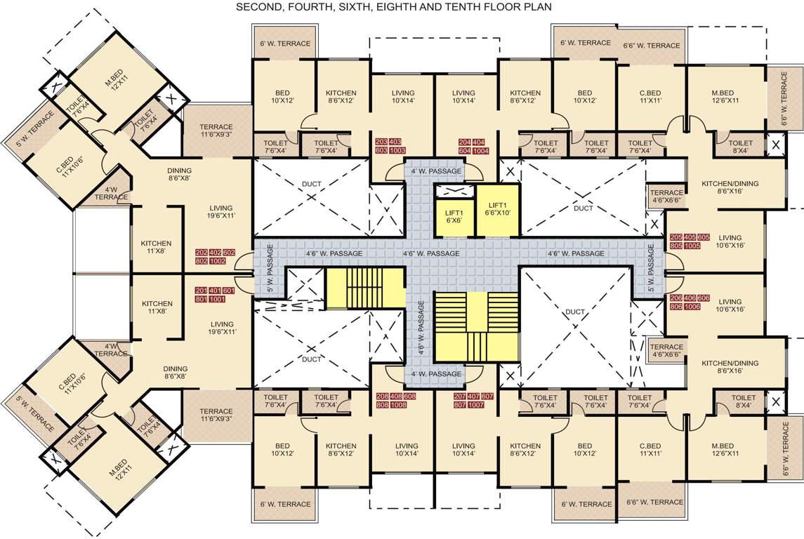 Images for Cluster Plan of Shree Sentosa Pride Wing C