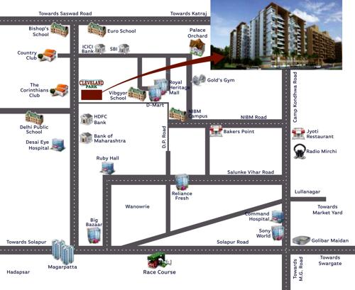 Images for Location Plan of Vardaan Cleveland Park Wing A And B