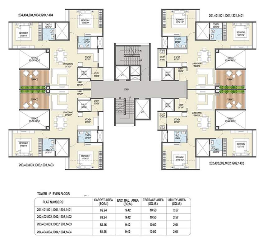 Images for Cluster Plan of Goel Ganga Ganga Platino Building P Q R