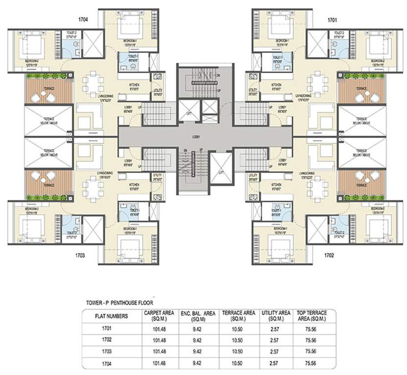 Images for Cluster Plan of Goel Ganga Ganga Platino Building P Q R