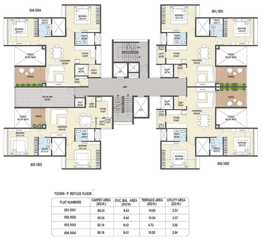 Images for Cluster Plan of Goel Ganga Ganga Platino Building P Q R
