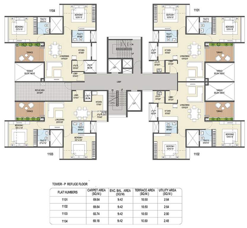 Images for Cluster Plan of Goel Ganga Ganga Platino Building P Q R