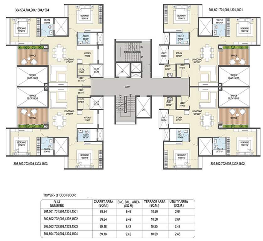Images for Cluster Plan of Goel Ganga Ganga Platino Building P Q R