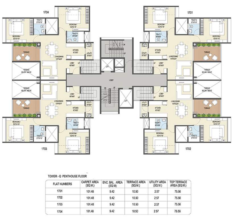 Images for Cluster Plan of Goel Ganga Ganga Platino Building P Q R