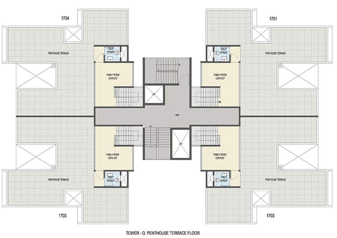 Images for Cluster Plan of Goel Ganga Ganga Platino Building P Q R