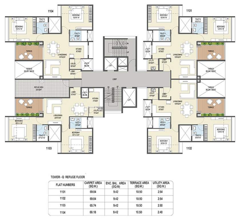 Images for Cluster Plan of Goel Ganga Ganga Platino Building P Q R