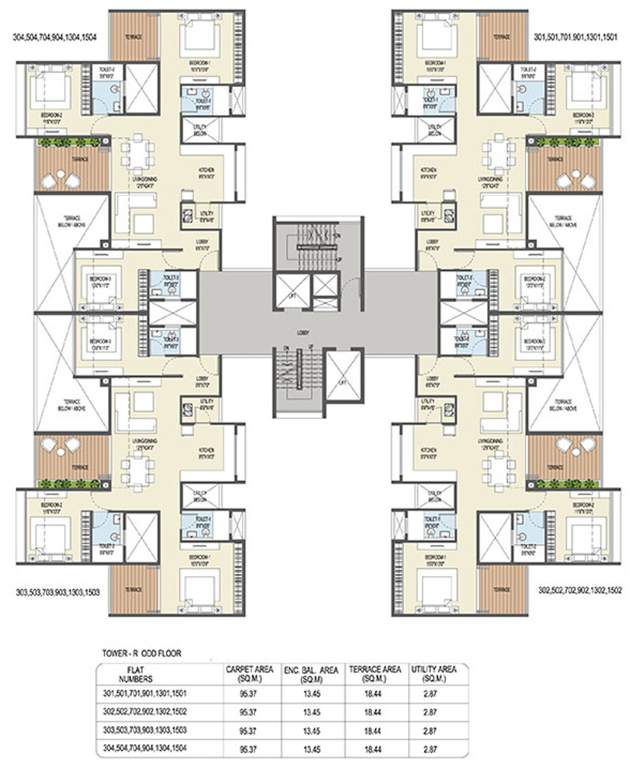 Images for Cluster Plan of Goel Ganga Ganga Platino Building P Q R