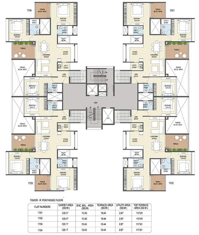 Images for Cluster Plan of Goel Ganga Ganga Platino Building P Q R