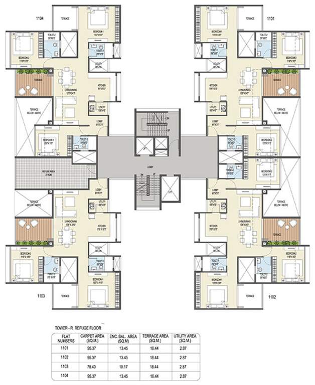 Images for Cluster Plan of Goel Ganga Ganga Platino Building P Q R