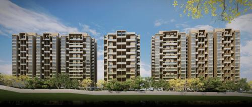 Elevation ganga-platino-building-p-q-r Elevation