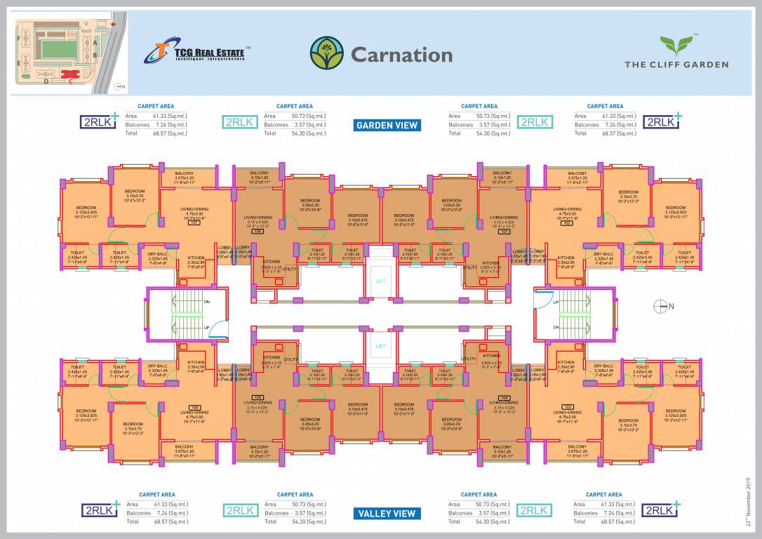  the cliff garden B Wing Cluster Plan