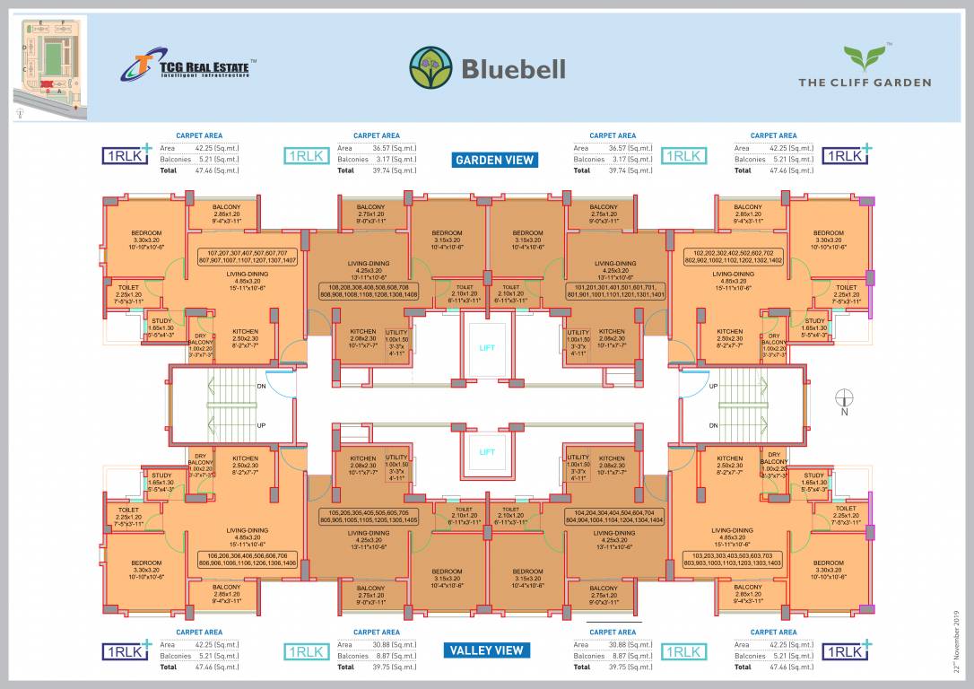  the cliff garden C Wing Cluster Plan