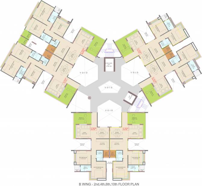 courtyard-one-phase-1 Images for Cluster Plan of  Courtyard One Phase 1