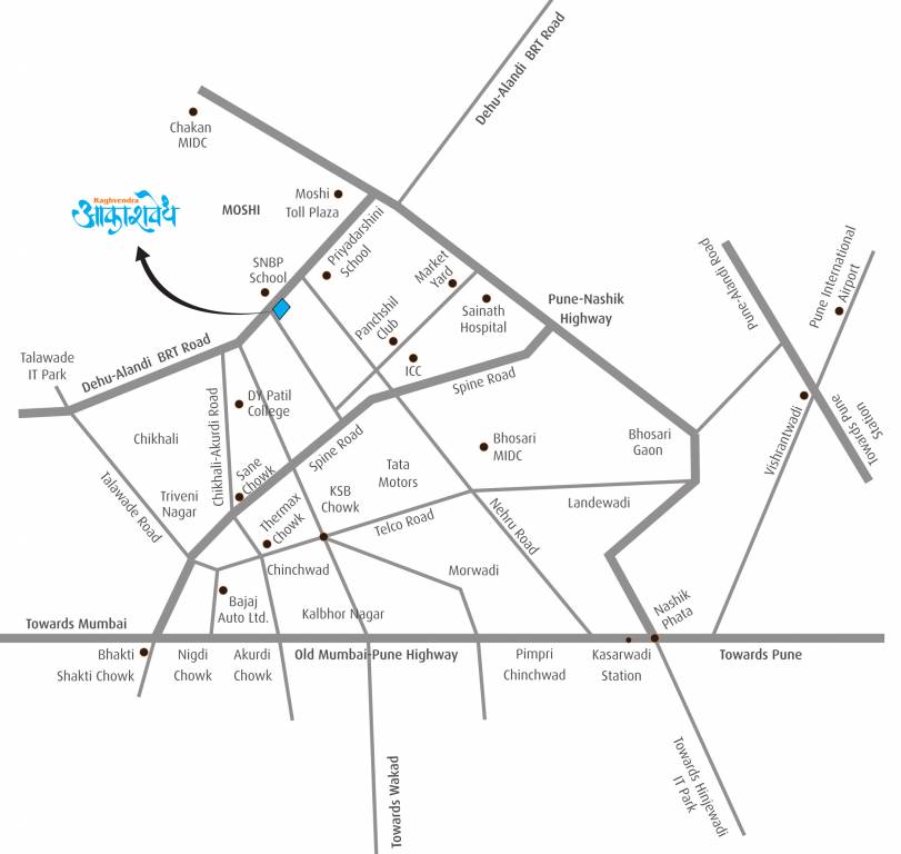 Images for Location Plan of Raghvendra Akashvedh Phase 1