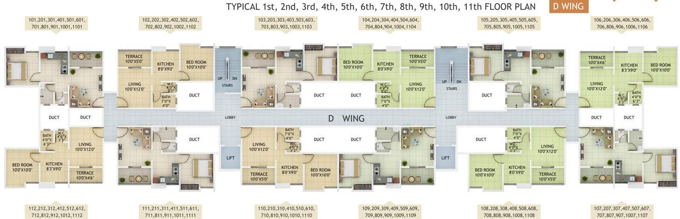 Images for Cluster Plan of Fortune Shubhan Phase 2 Building D