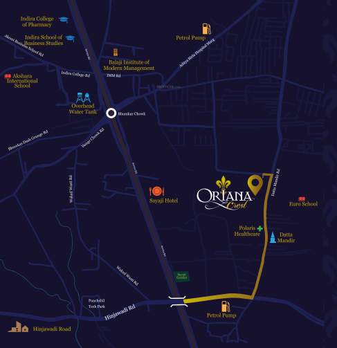  oriana crest apartment Location Plan