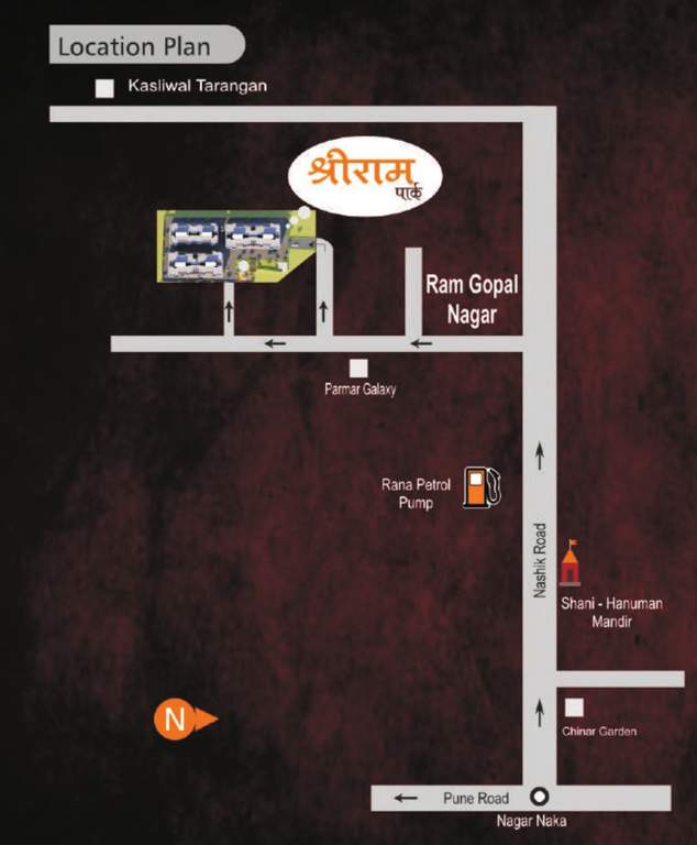  shriram park Location Plan