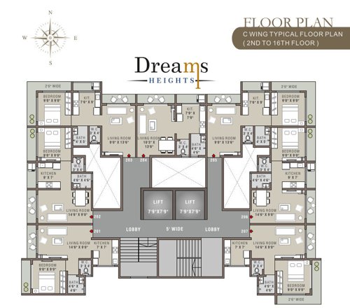  dreams-heights-building-no-i Dreams Heights Cluster Plan
