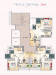  sanghvi-atlanta Typical Floor Plan for 1BHK unit