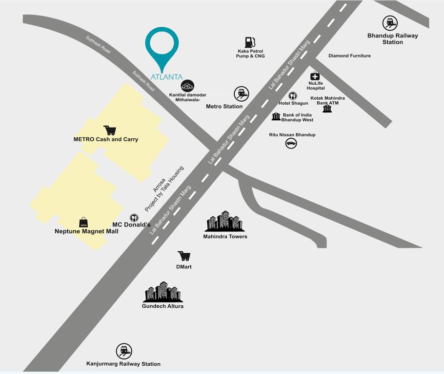  sanghvi atlanta Location Plan