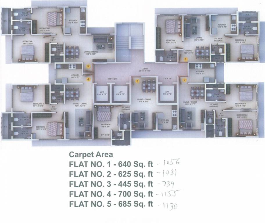 Images for Cluster Plan of Laxmi Heights