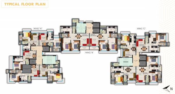  ashok-odyssey-a-wing Ashok Odyssey - A Wing Typical  Cluster Plan