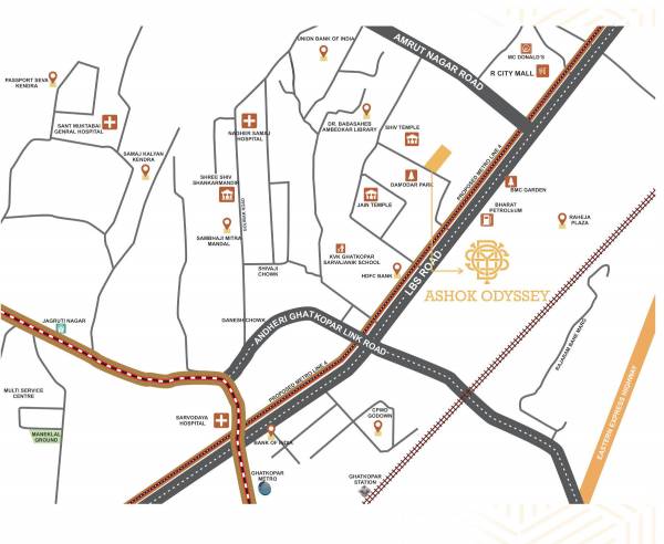  ashok-odyssey-a-wing Location Plan