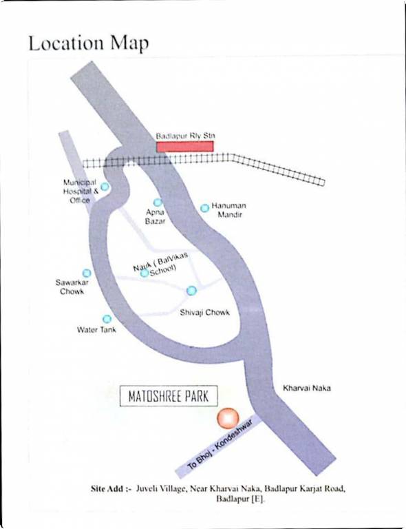 matoshree park Location Plan