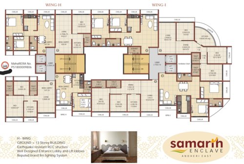  enclave-h-wing-andheri-chhaya-chs SAMARTH ENCLAVE H WING Cluster Plan