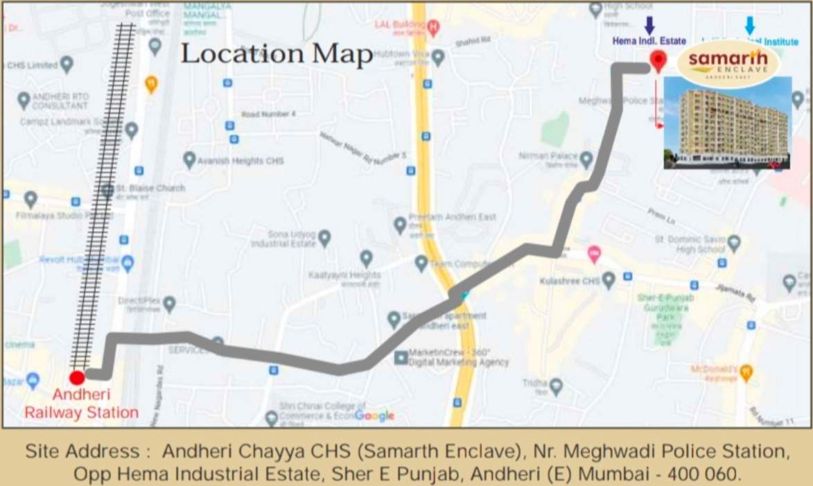  enclave h wing andheri chhaya chs Location Plan