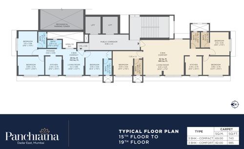  panchratna-nx Panchratna-Nx Cluster Plan from 15th to 19th Floor