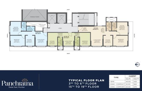  panchratna-nx Panchratna-Nx Cluster Plan from 3rd to 6th Floor